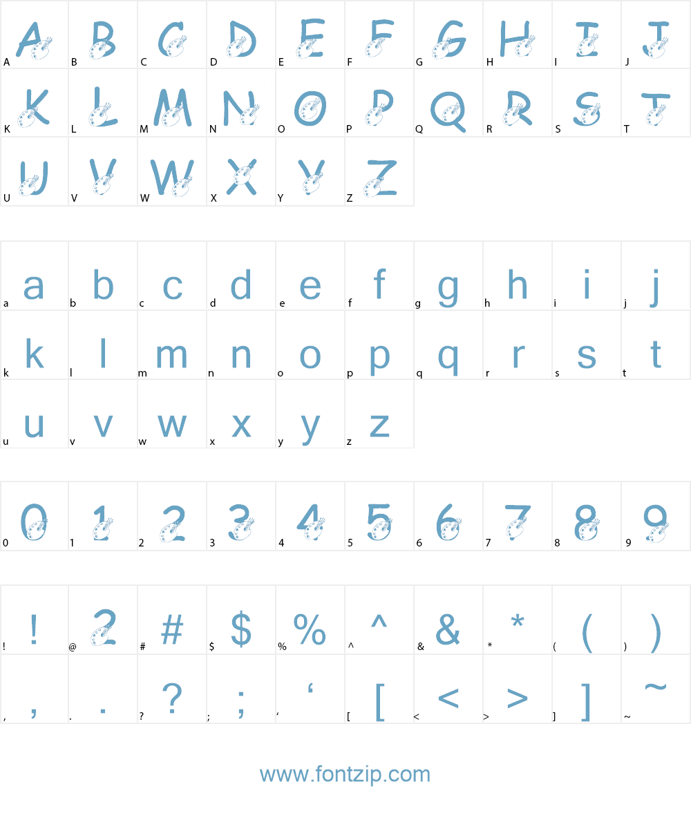 LMS Darren's Delight Font Character